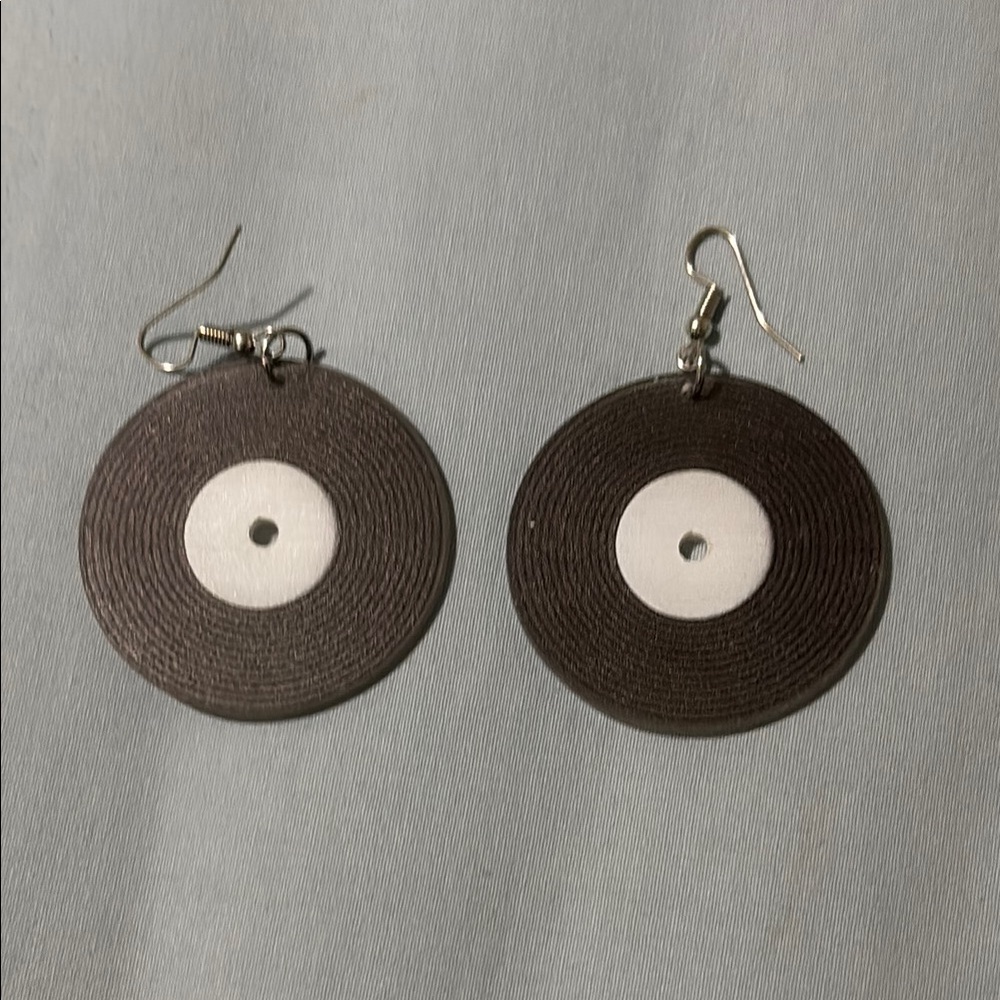 Vinyl Record Earrings